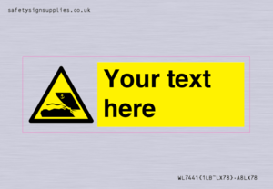 Custom Warning submerged objects in watercraft areas